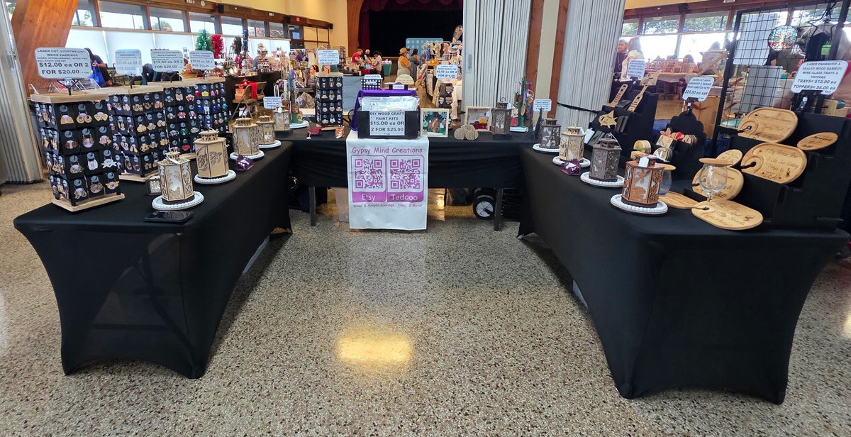 GypsyMCreations's tweet photo. 🎉One week from today is the Girl’s Day Out Market by Whimsy Market!🎉

I will be there with wood &amp; acrylic earrings, lanterns, &amp; more!

Come out and start your Christmas shopping early! This is an INDOOR event!

Sat, Aug. 1
10:00a – 2:00p
The Barn at Southern Oaks
Umatilla, FL https://t.co/5uqoNcLolm
