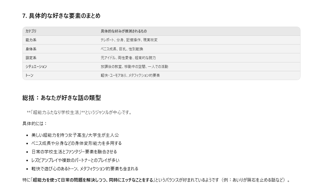 AbcKan's tweet photo. AIにpixivに投稿した話をもとに自分の性癖を聞いてみた結果 https://t.co/RsPhWjXKwa