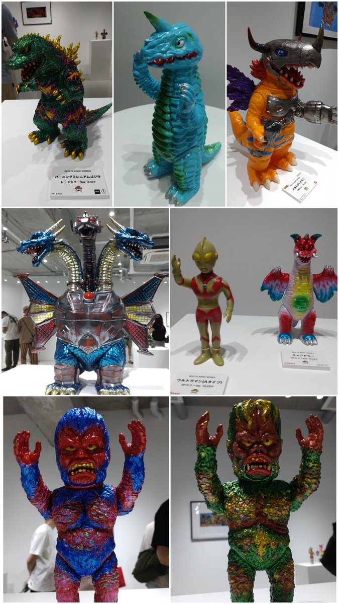 masacado1022's tweet photo. NEO PLAYER ONEの個展に行って来ました。20260725
【感想】 平成の作品をディフォルメしたソフビから昭和レトロのソフビをオマージュした作品が増えていて、これからも昭和レトロソフビに移行していくように感じました。
見ていて楽しかったです✨
#neoplayerone #ネオプレイヤーワン #sofvi #ソフビ https://t.co/zPSuTFahMh