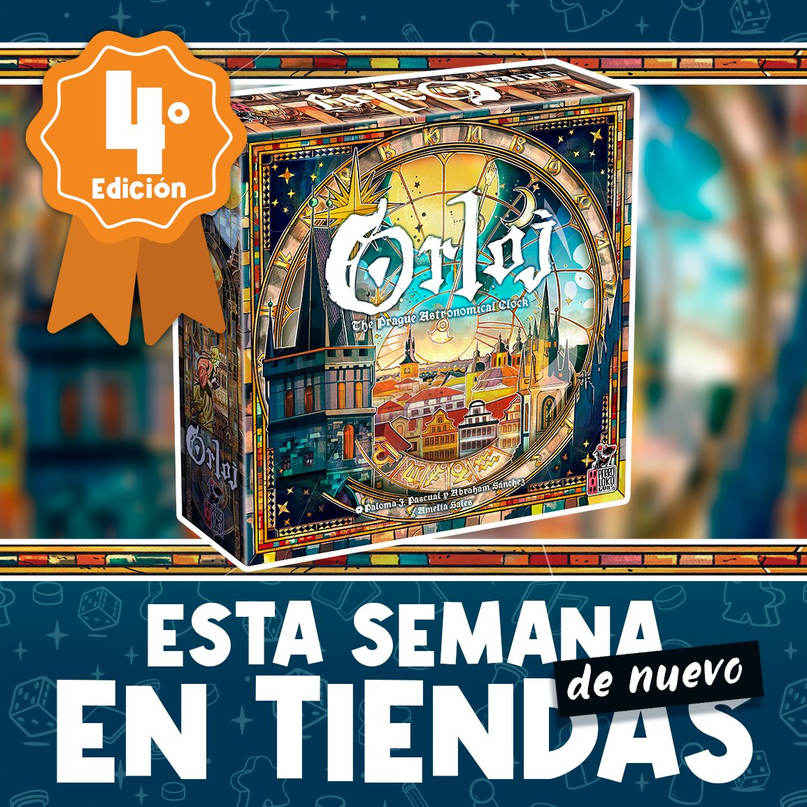 PerrolokoGames's tweet photo. ¡De nuevo de vuelta!🔥🔥🔥 Llega la cuarta edición de #Orloj!! Esta misma semana en tiendas!!😱😱
Suerte!! https://t.co/w5MssTrfAh