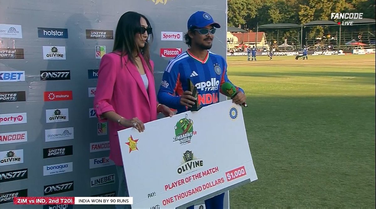 CricCrazyJohns's tweet photo. - POTM vs NZ.
- POTM vs NZ.
- POTM vs PAK.
- POTM vs ZIM.

4 POTM AWARDS IN T20I IN 2026 🤯 A player for the ICC T20I Cricketer of the year award. https://t.co/1UHwJ2Xpgx
