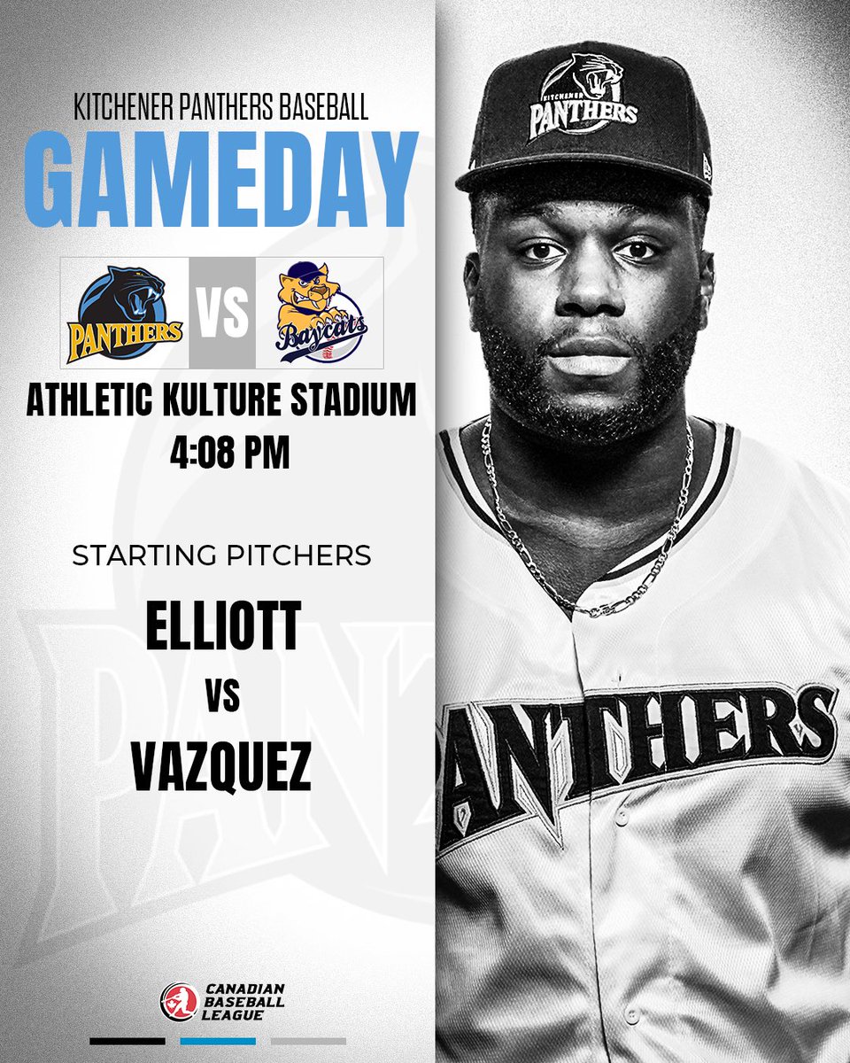 cbl_panthers's tweet photo. CLAWS OUT IN BARRIE TODAY π±
π: @barriebaycats
π: Athletic Kulture Stadium
βΎοΈ: 4:08pm
πΊ: CBL TV App
#Panthers #CBL #HuntIsOn https://t.co/Sg47mqdb01