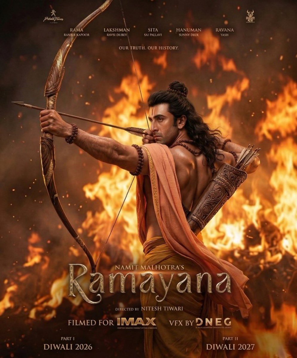 Its_CineHub's tweet photo. Forced hate is Not Working anymore 😂

Unanimous positive response for the Leaked Trailer for #Ramayana everywhere🔥 https://t.co/IK3iQkzWvi