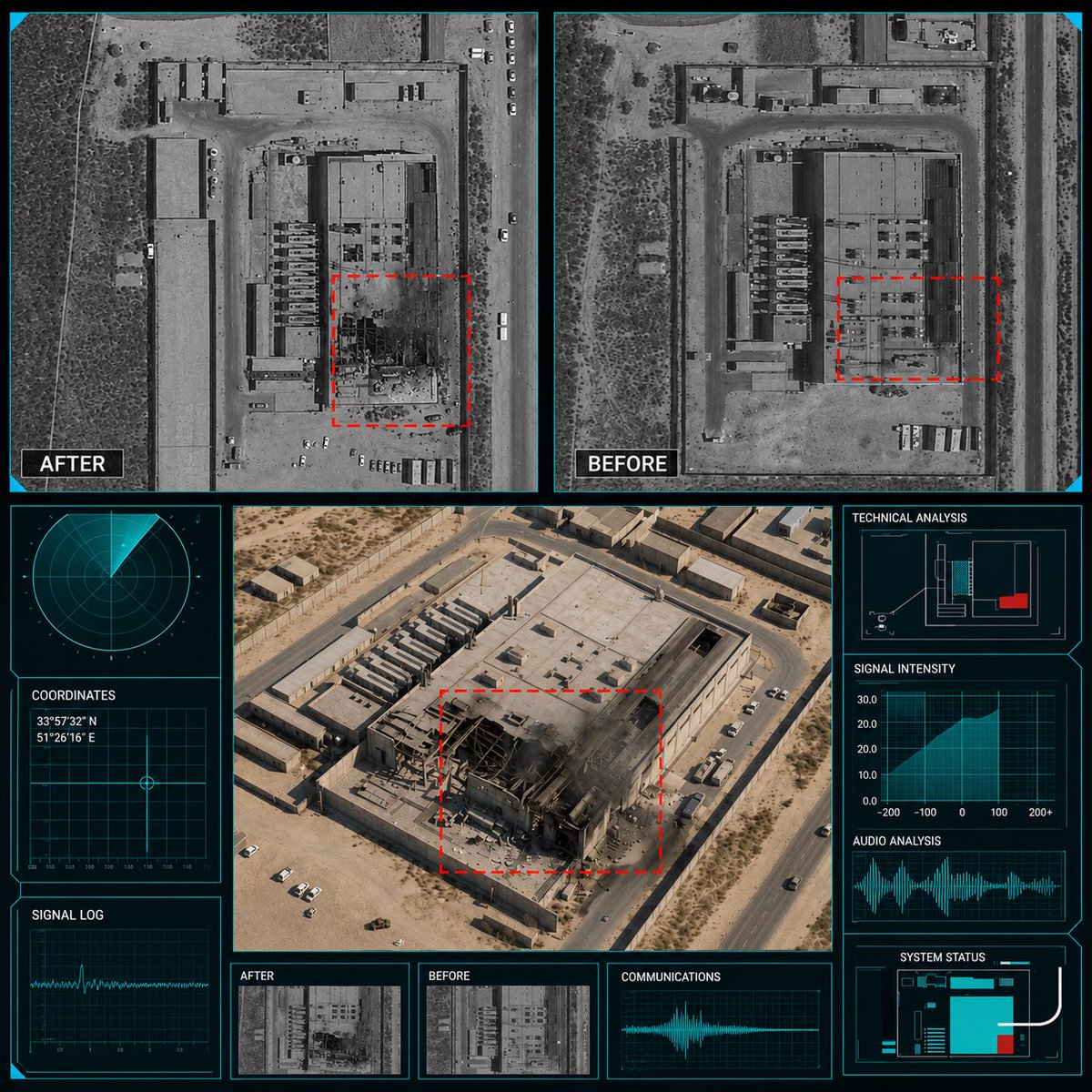 GhasemMakarem's tweet photo. 🚨 BREAKING

🔴 Another data center in #Bahrain reportedly targeted

🔹According to published reports, #Iran has targeted another data center in Bahrain that is claimed to have been used by Amazon Web Services (AWS).

🔹High-resolution satellite imagery reportedly shows visible damage and thick smoke rising from the facility.

🔹Based on available information, the site is located in the Zallaq area of Bahrain and has been identified as matching #Amazon AWS BAH – Zallaq, one of Amazon Web Services’ data centers in the AWS-me-south-1 region.