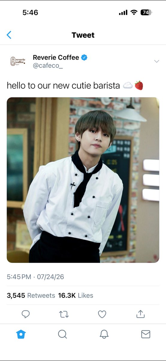 lvxuryjin's tweet photo. Parallel Hearts.

a #taekookau short drabble — irish became a barista for a day at niko's café. unexpectedly, customers kept coming—not for the coffee, but for irish. meanwhile, a jealous niko could only watch... until he decided to close the café early. https://t.co/VIa24AWa9k