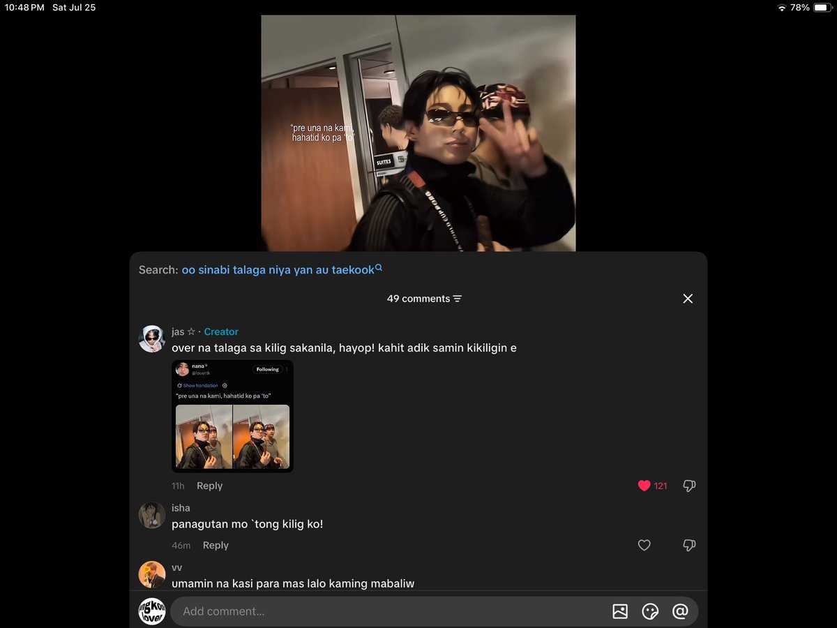 louvrtk's tweet photo. umabot na din sa tiktok ang amats nating lahat HAHAHAHAH https://t.co/ANVQZcm2Rm