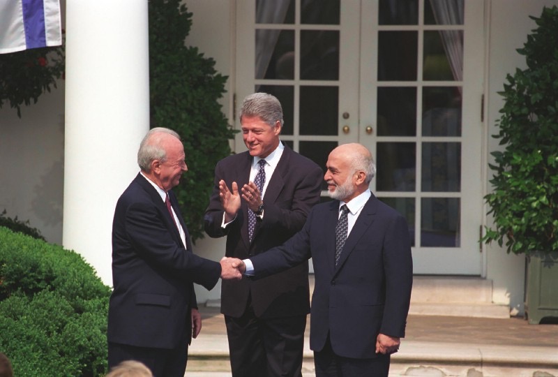CptAllenHistory's tweet photo. On This Day — July 25, 1994

A Palestinian-majority country ended its war with Israel without demanding another state between the river and the sea.

In the White House, Yitzhak Rabin and King Hussein signed the Washington Declaration, terminating the state of belligerency that had existed since 1948. A full peace treaty followed three months later.

The territory in question had been called Judea and Samaria for 3,000 years. “West Bank” was a name Jordan introduced after conquering it in the 1948 war of aggression. Jordan then annexed the area and granted citizenship to its Arab residents for 19 years. That annexation was recognized by almost no one. Land taken by pure aggression does not create legal title.

In 1988, King Hussein formally renounced Jordan’s claims. In 1994, he settled the bilateral conflict with Israel: recognized borders, water-sharing, security cooperation, and Israeli acknowledgment of Jordan’s role at the Muslim holy sites in Jerusalem.

The peace has remained cold. Jordanian public opinion stays deeply hostile. Yet the treaty has held. In recent years Jordan has even helped intercept Iranian missiles and drones aimed at Israel.

For 32 years, peace has held; a country with a Palestinian majority chose to end its own war with Israel without making a second state west of the Jordan the price of peace. That fact still sits uncomfortably with many of the narratives that came afterward.