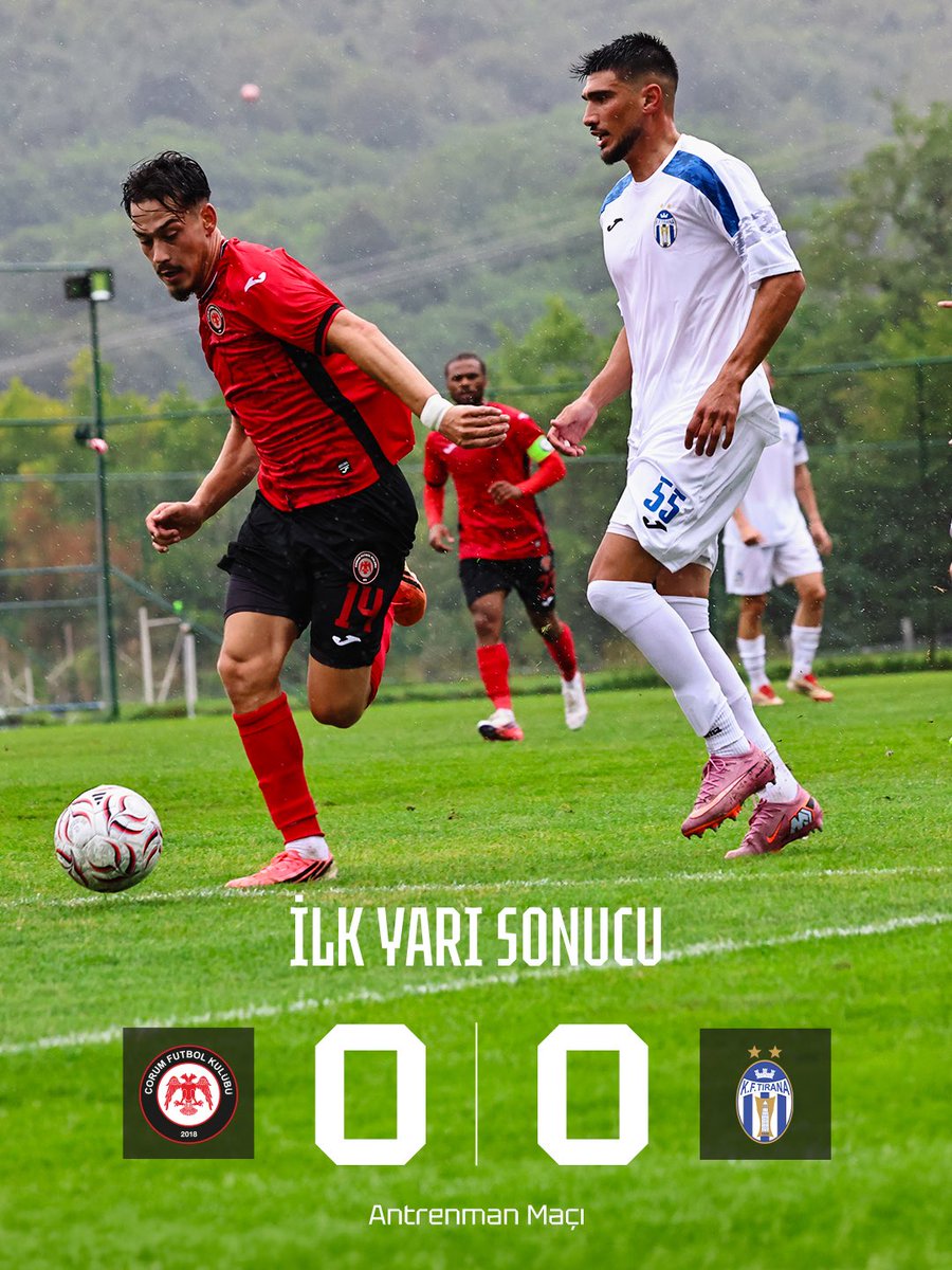 corumfk's tweet photo. Antrenman Maçı | İlk Yarı Sonucu ⏱️

Arca Çorum FK 0-0 KF Tirana

#ArcaÇorumFK https://t.co/D1quGpI9bw