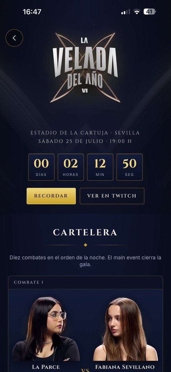 aXoZerr's tweet photo. Ya ta disponible por Tinglo el evento de La Velada!

Podréis enteraros cuando comienza cada combate y sus resultados 🔥🔥 https://t.co/LM6yMLVaGF