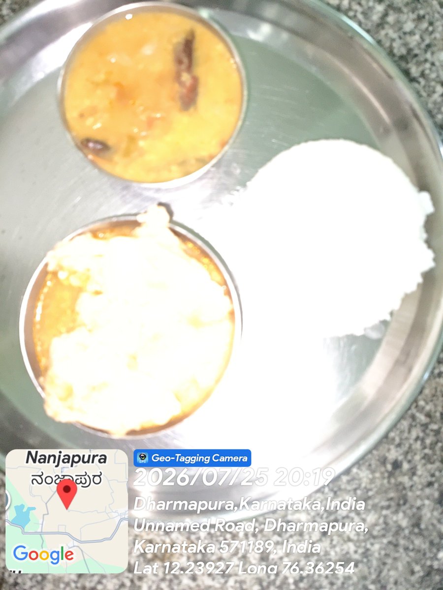 KrcrsHunsur's tweet photo. #SocialAudit_SWDMeals
25/7 /2026
Dinner https://t.co/hPkBKPRoT8