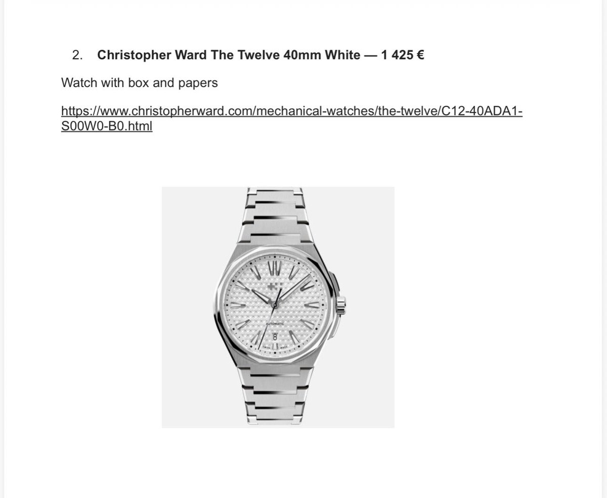 salanova_'s tweet photo. 🔴Lista de los relojes que me robaron en Luxemburgo. 

Se la he mandado a @PoliceLux pero como no contestan porque tendrán cosas mejores que hacer pues os la comparto por aquí.

Si veis de algún marketplace que se venda alguno parecido os agradezco que me lo mandéis. 

Gracias https://t.co/3Aao90jnDR