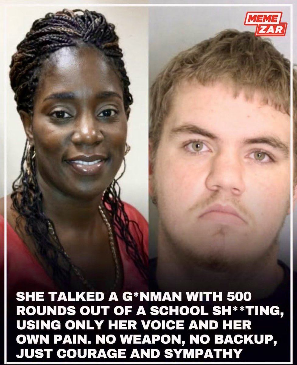 JudyGra35816777's tweet photo. While everyone ran, Bookkeeper Antoinette Tuff stayed.  She had a serious and brave job to do.

A g*nman with an AK-47 entered a Georgia elementary school ready to d*e, and take as many innocent people with him.

Instead of fleeing, Antoinette stood… | https://t.co/kjcGxoyNxT https://t.co/LdCfdl0Brl