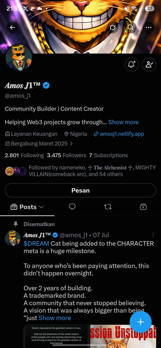 Velocusttt's tweet photo. @CryptoSmurf44 @amos_j1 Congrats  amos let's connect 🤝 https://t.co/zM0cJk9l1A
