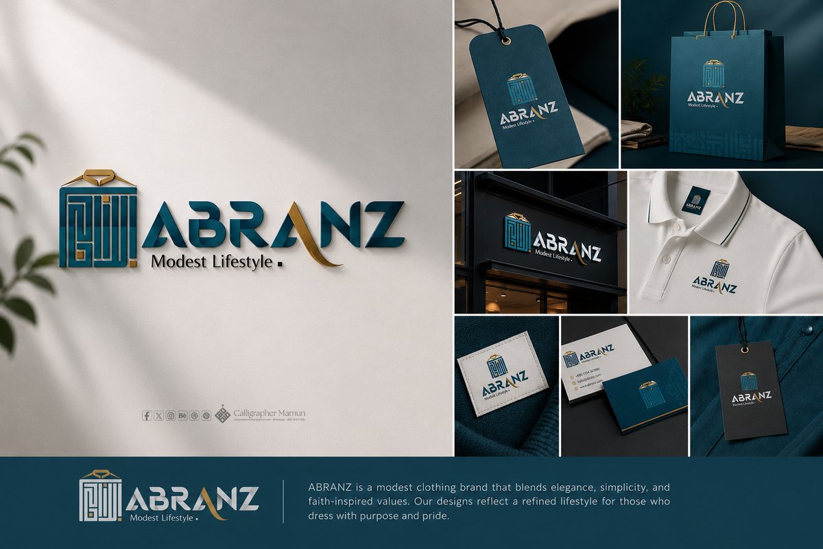 mamunsart's tweet photo. ABRANZ - Clothing Brand Logo Design.
.
Visit Full Project -
https://t.co/7LO1QALqLn
.
Available for Logo &amp; Brand Identity Projects.
Contact us - +880 1910111087
.
#logodesigner #BrandIdentity #graphicdesign #branding #adobeillustrator #calligraphermamun https://t.co/rfR6fbAyYo