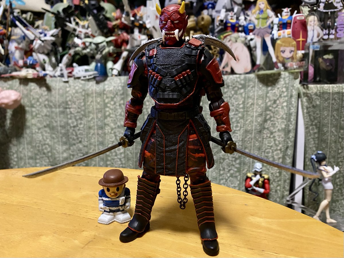 higechichidugan's tweet photo. オペレーション・モンスターフォース 13ゴースト・レッド・デーモン開封!🥰
卑弥呼を守る13人の悪魔とのことで、これでも良いモン側らしい😎
#MonsterForce #アメトイ https://t.co/wfHhIIdyzj
