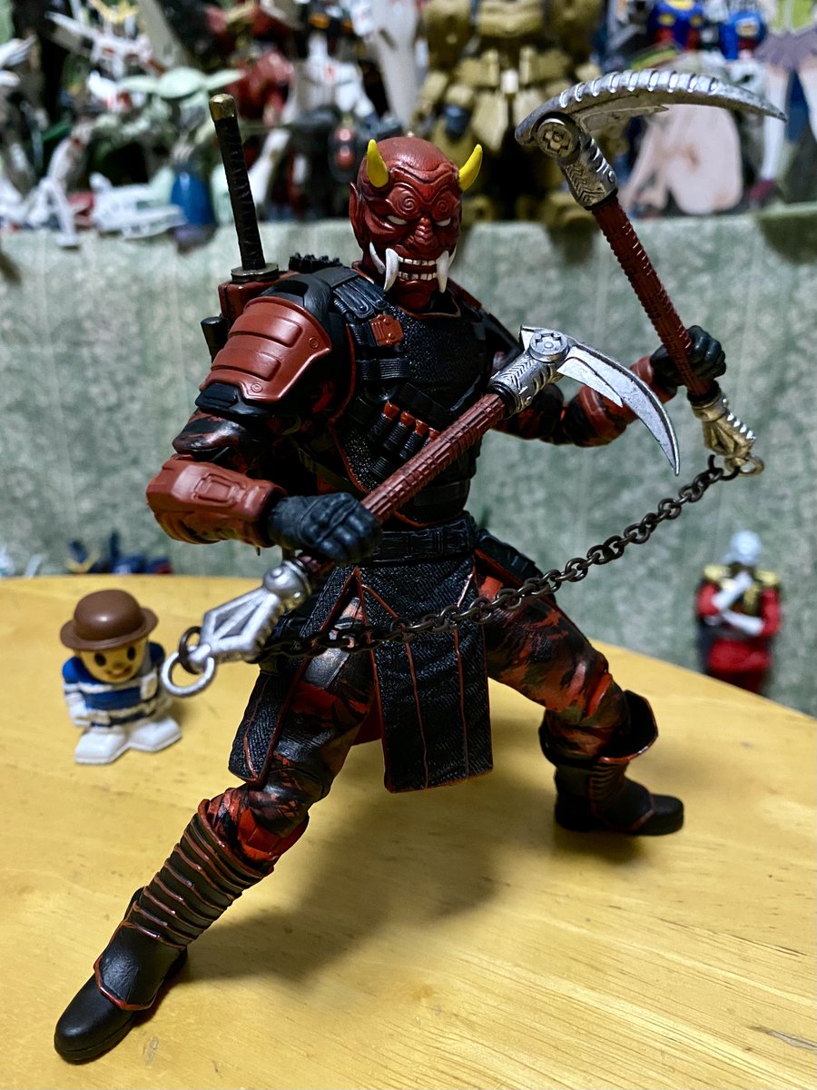 higechichidugan's tweet photo. オペレーション・モンスターフォース 13ゴースト・レッド・デーモン開封!🥰
卑弥呼を守る13人の悪魔とのことで、これでも良いモン側らしい😎
#MonsterForce #アメトイ https://t.co/wfHhIIdyzj