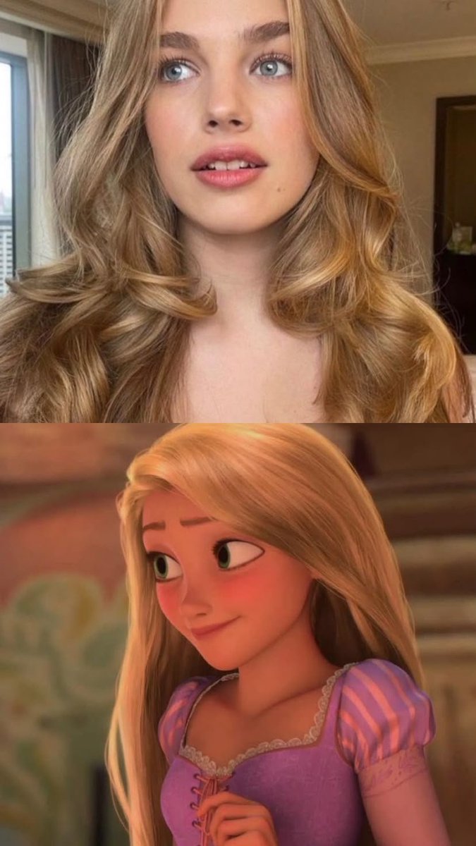 reminiscinbby's tweet photo. really hoping the tangled live-action remake is good because this casting is absolutely perfect 🙂‍↔️ https://t.co/TbmK0Gln7m