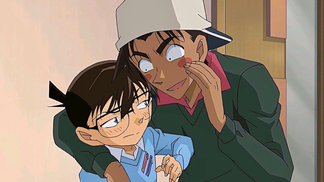 Joon__xx's tweet photo. Heiji and Conan when they meet https://t.co/BajJrOyxK0