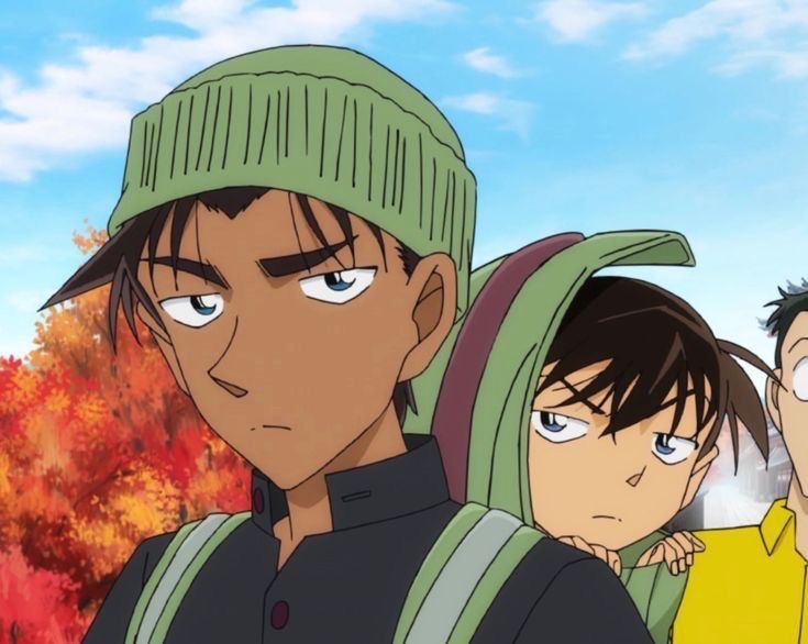 Joon__xx's tweet photo. Heiji and Conan when they meet https://t.co/BajJrOyxK0