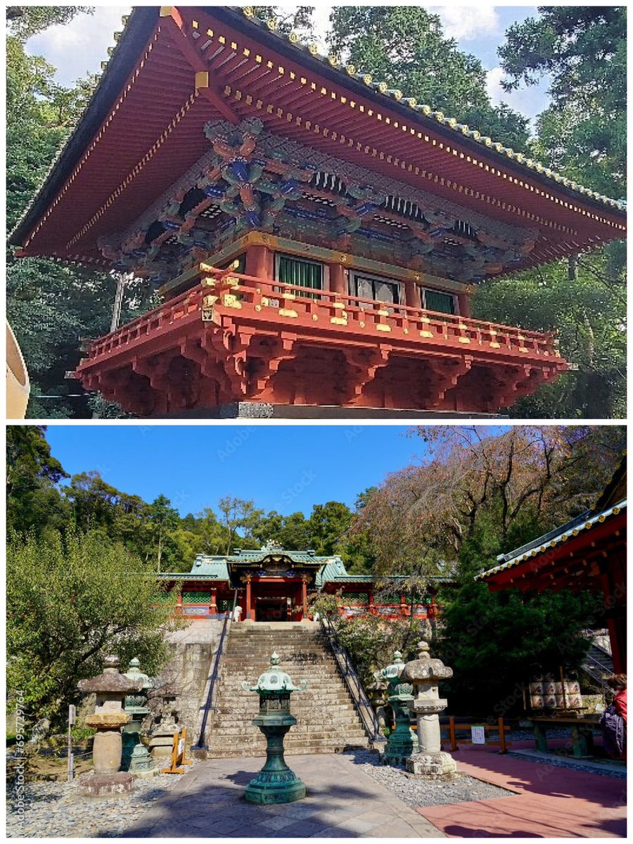 shuntan0503's tweet photo. たまにゼッツ玖門宗馬様の殺陣のロケ地が日光東照宮と言ってる方いらっしゃるけど、静岡にある久能山東照宮です☺️
久能山東照宮とても良いところなので、是非聖地巡礼で行ってみてください✨

あとバトルシーンで清水のマリンパークもロケ地になってたので久能山のついでに行くのも良いと思います！
#仮面ライダーゼッツ #曽野舜太