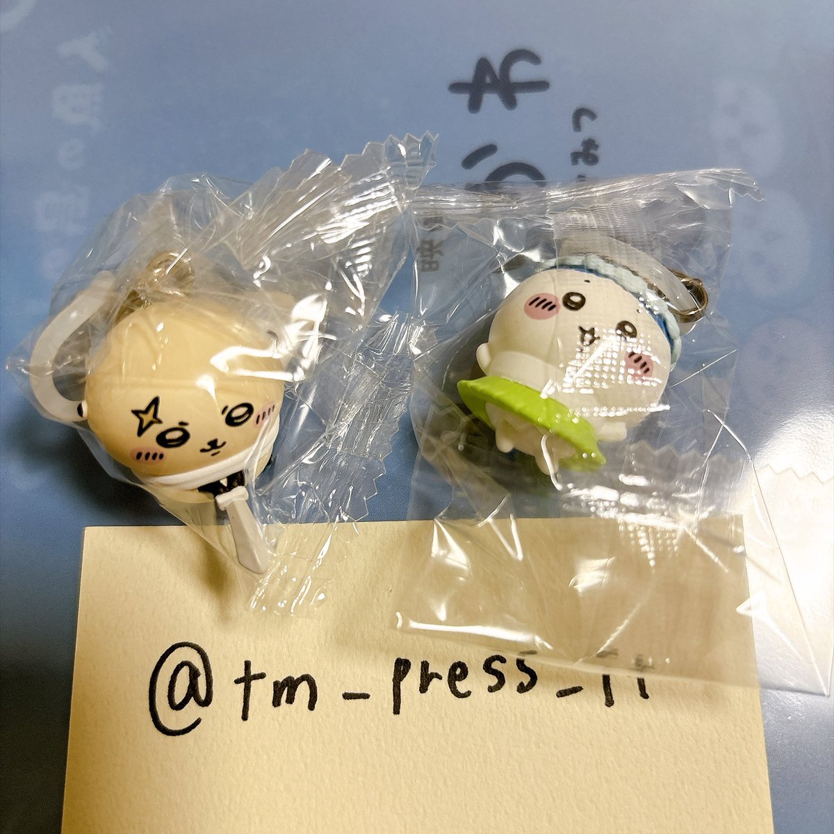 tm_press_it's tweet photo. 【交換】
映画 ちいかわ チャームミニフィギュア
特典

☆譲☆ ラッコ、ハチワレ

☆求☆ シーサー、古本屋、ちいかわ

都内手渡し希望
2:2でお願いいたします。

お気軽にご連絡お待ちしております。 https://t.co/5vHTx0BI96