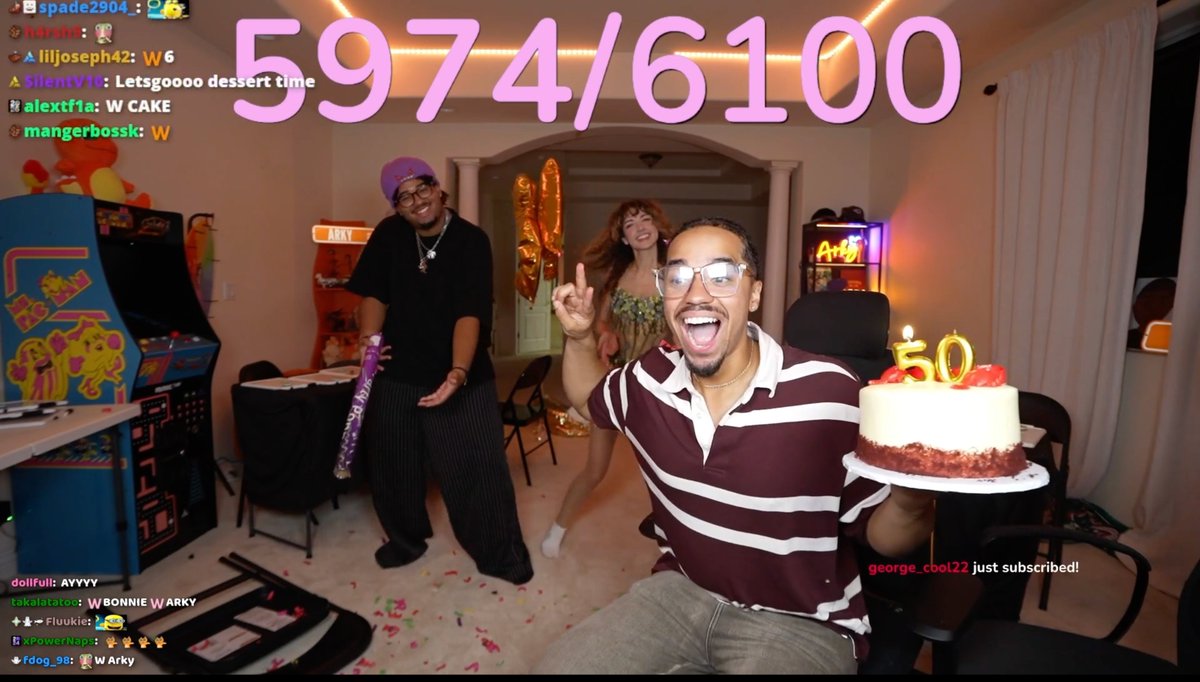 Gibby_13's tweet photo. Genuinely so cool to see. Two of my favorite streamers , that have the absolute BEST communities and are smashing their records and setting new ones. WW Brigade 5k, and 100k WW ARK 6k and 500k https://t.co/LAQOdtgINO