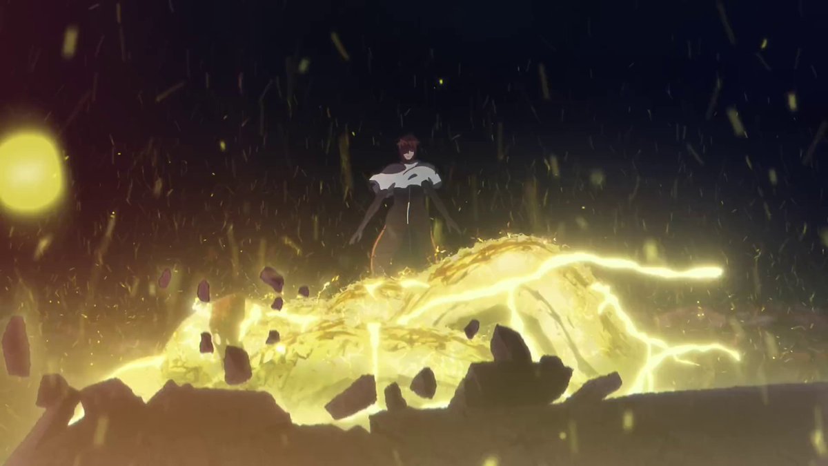 Cellexion's tweet photo. Aizen has golden reiatsu... I hope the dragons in the episodes will be purple https://t.co/Ep1vFCHYzx