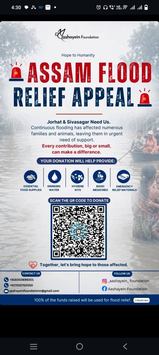vhopes_euphoria's tweet photo. Since many people are asking for donation links for the Assam flood relief. I am putting all the QR codes here, where you can donate. I will also add the concerned instagram pages of the people who are helping the affected people in the comments. 👇 https://t.co/5ynEgVEzv1