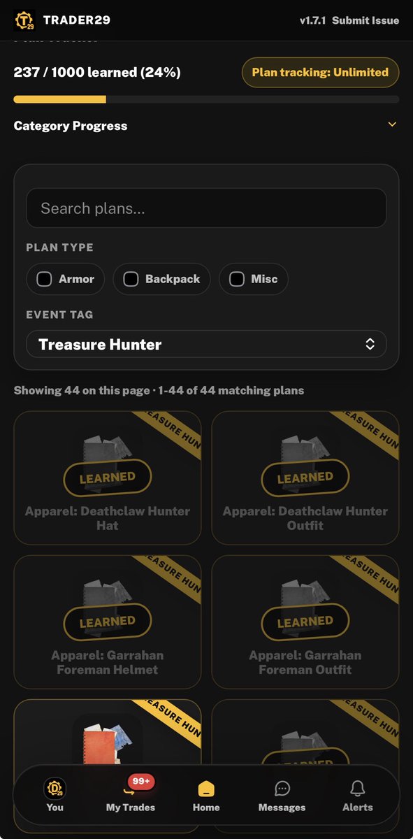 dwalton_29's tweet photo. Trader29 alerts you when events are started, along with a full community calendar of events.

Track plans or search for releated trades, all in one place.

If you play #Fallout76 give it a go.

Web/iOS - https://t.co/iKqXAjyAh3
Google Play - https://t.co/UlZHpt6mSi https://t.co/U0Y4pJEfo2