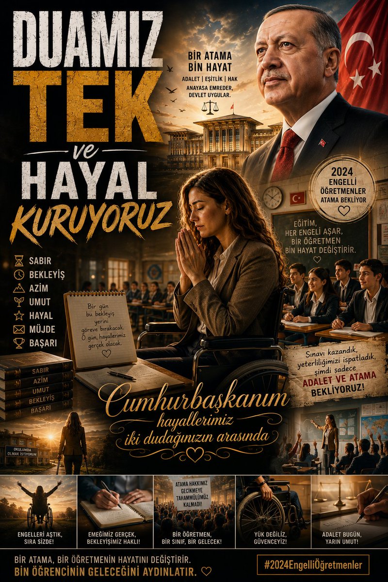 alkan387857's tweet photo. 2024 EKPSS Öğretmenleri verilen söze güveniyor. Umudumuz, açıklanacak takvimde.

@RTErdogan @EmineErdogan @Akparti @Yusuf__Tekin @fuatoktay @tcbestepe @oktay_saral @iletisim @tcmeb
#YusufTekineGüveniyoruz #2024EKPSSÖğretmenleri https://t.co/Mnmwx78YOe