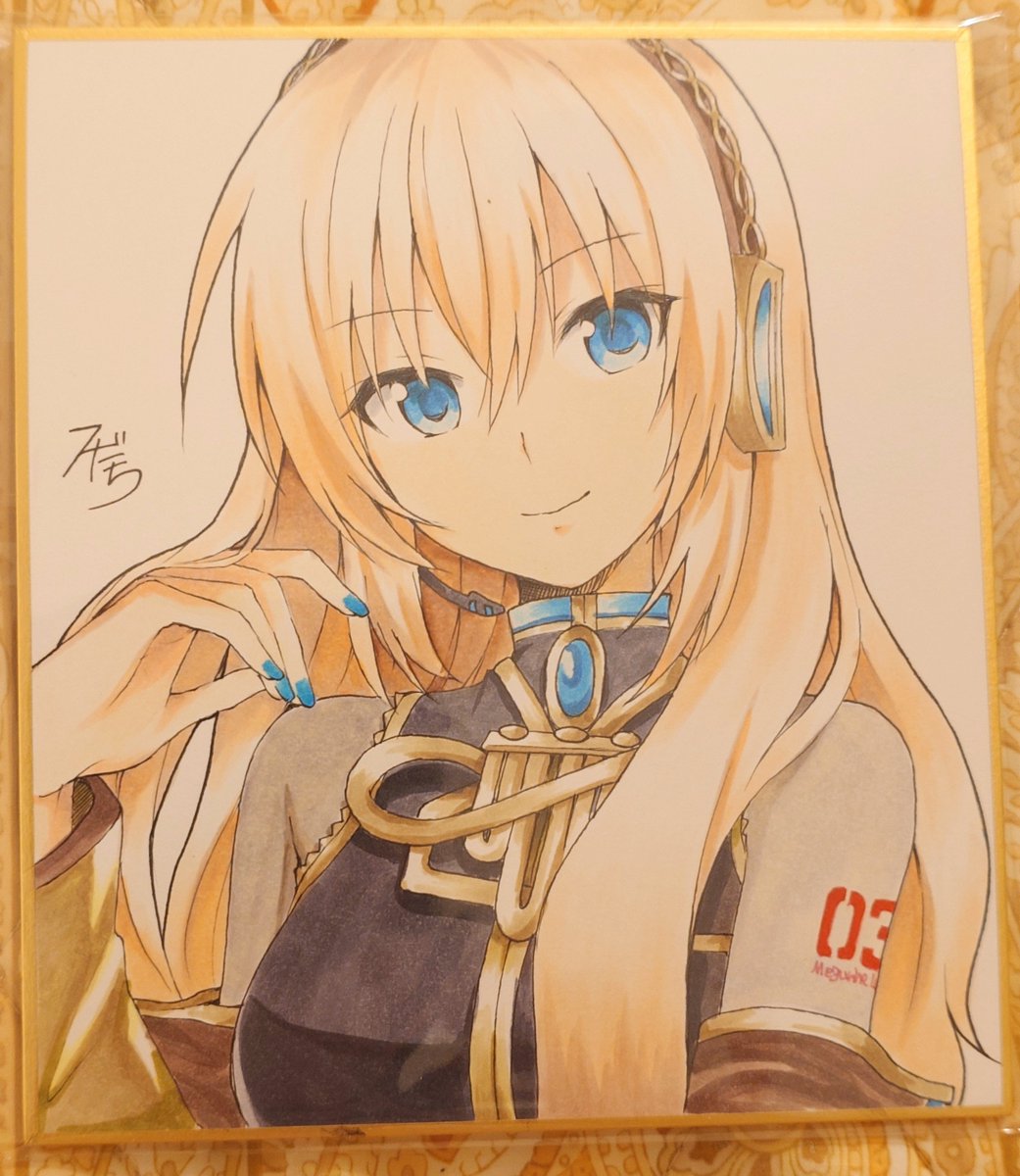 kandyu_kilis's tweet photo. ローミク後に色紙交換のお約束をして今日！スだちさん（@sudati822 ）のルカちん色紙を頂きました！！とてもうれしい！！ありがとう御座いました！（*´▽｀*） https://t.co/5ZzV2ungjq