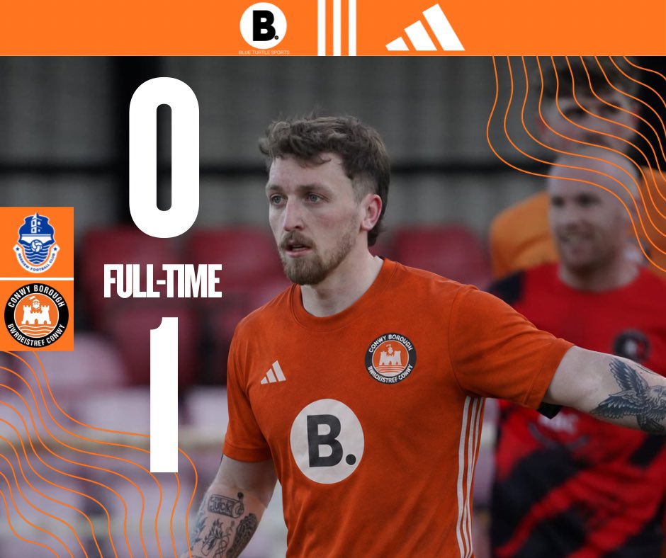 ConwyBoroughFC's tweet photo. FULL TIME:

We progress in the cup thanks to a late Cieran Williams winner 🏆 https://t.co/UOjUHgynx8