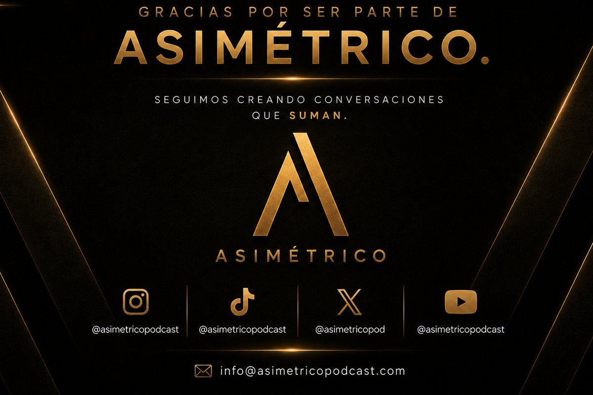 asimetricopod's tweet photo. Hoy nace ASIMÉTRICO.

Un espacio para conversaciones sobre rendimiento, mentalidad, negocios y pensamiento crítico.

Han sido muchos meses de trabajo para construir exactamente el proyecto que teníamos en mente.

El primer episodio se estrena el lunes 27 de Julio

Bienvenidos. https://t.co/rCCIbNkLN3