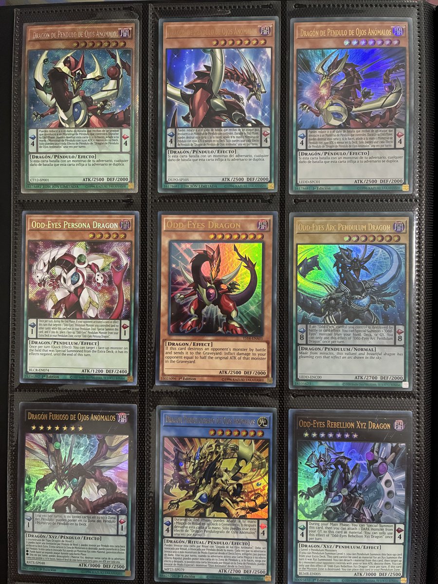 KirosZX's tweet photo. Con la llegada de las barajas legendarias Arc-V toca volver a jugar deck Odd Eyes https://t.co/qNEbnC7Bpu