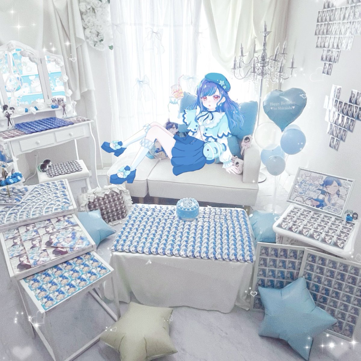 O726Nyan_'s tweet photo. ꒰  𝐻𝑎𝑝𝑝𝑦 𝑏𝑖𝑟𝑡ℎ𝑑𝑎𝑦 𝐴𝑛🩵✨️ ꒱
   　￣ ∨￣￣￣￣
　　∧＿∧꣑୧
　꒰⸝⸝＞𖥦＜⸝⸝꒱     𝟎𝟕.𝟐𝟔 ⭐️
　　OuuO〜
 #白石杏誕生祭2026  #白石杏生誕祭2026 https://t.co/tYtkMLai9A