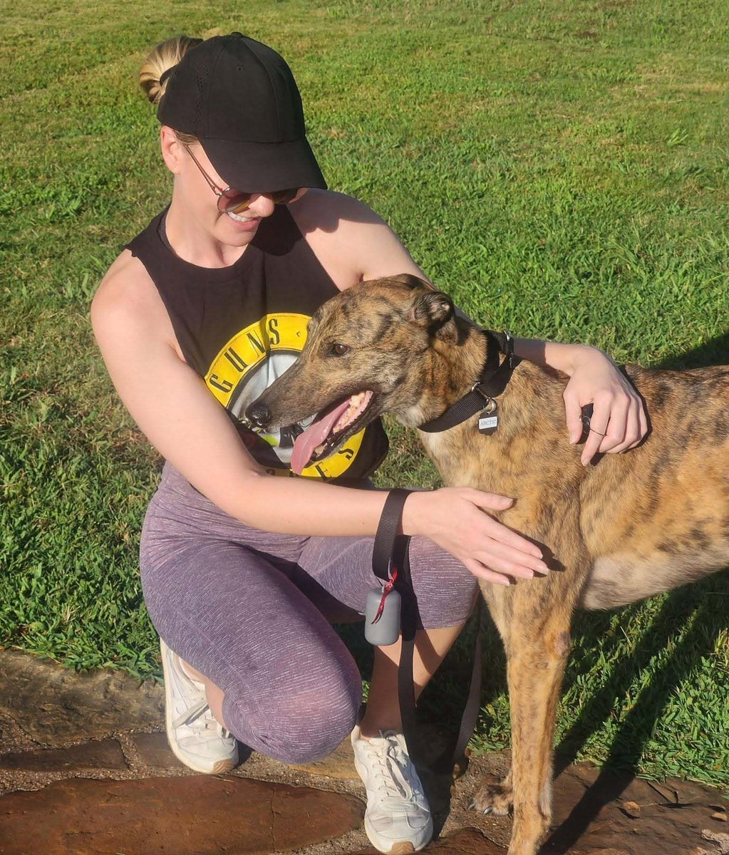 GaltxOrg's tweet photo. Every greyhound's new beginning starts with someone saying...

"Sure, they can stay with us."

Thank you to every GALT foster family who opens their home &amp; heart.

You make happily-ever-afters possible.

#GALT #Greyhounds #FosterGreyhounds #GreyhoundLove #Volunteer https://t.co/fMvIaHIkpR