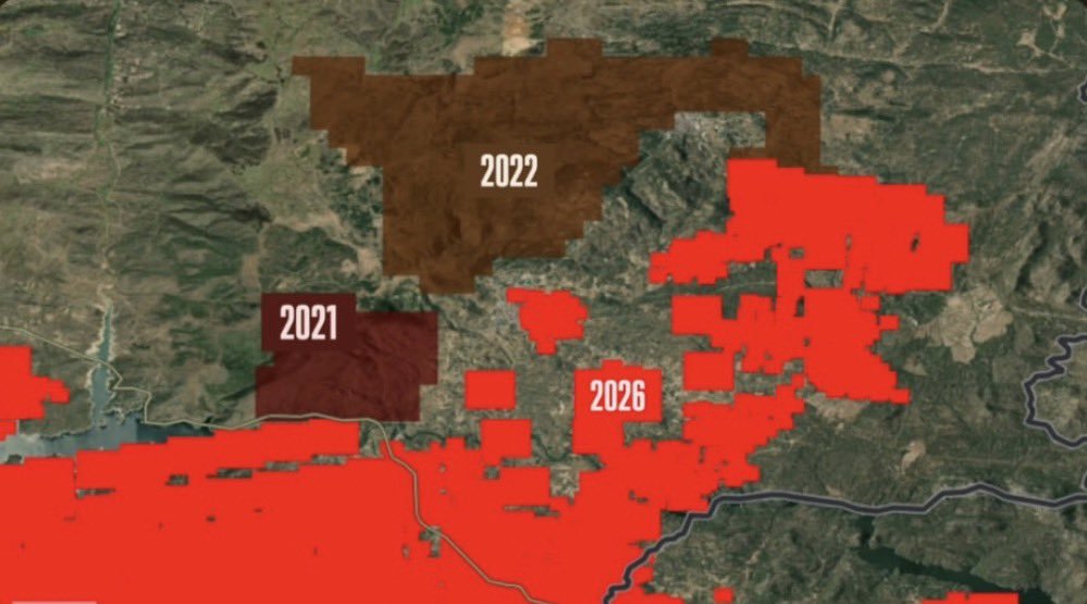 InfuesAvila's tweet photo. La zona de Pinares: 

Cebreros, 
Hoyo de pinares,
Las Navas del Marqués 
El Tiemblo

Arrasada en los últimos años...
A falta de poner los IF del año pasado si eliminamos zoom...

#IFBurgohondo Ávila https://t.co/W2aLTqJ5yr