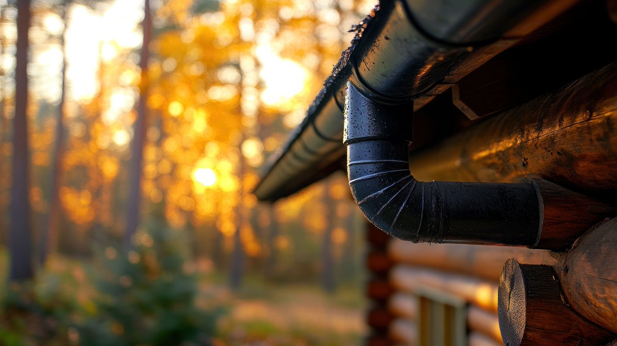 River2RiverLog's tweet photo. Well-designed gutters and downspouts help protect a log home by directing roof runoff away from the structure. #HowToLogHome #LogHomeRepair #Boise #LogHomeMaintenance https://t.co/qTx3tR0gxJ https://t.co/kn5Kz8Vztj