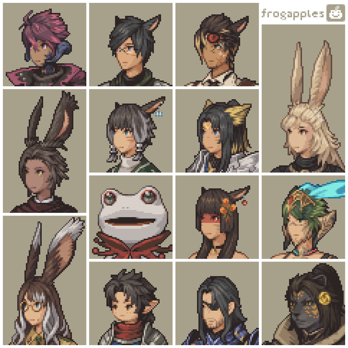 frogapples_'s tweet photo. Final Fantasy Tactics Portraits
only 4 people replied to the raffled slots so were opening slots for real this time!

opening July 26 10pm (gmt +8) around 23 hours from now https://t.co/xxtLCozUZQ