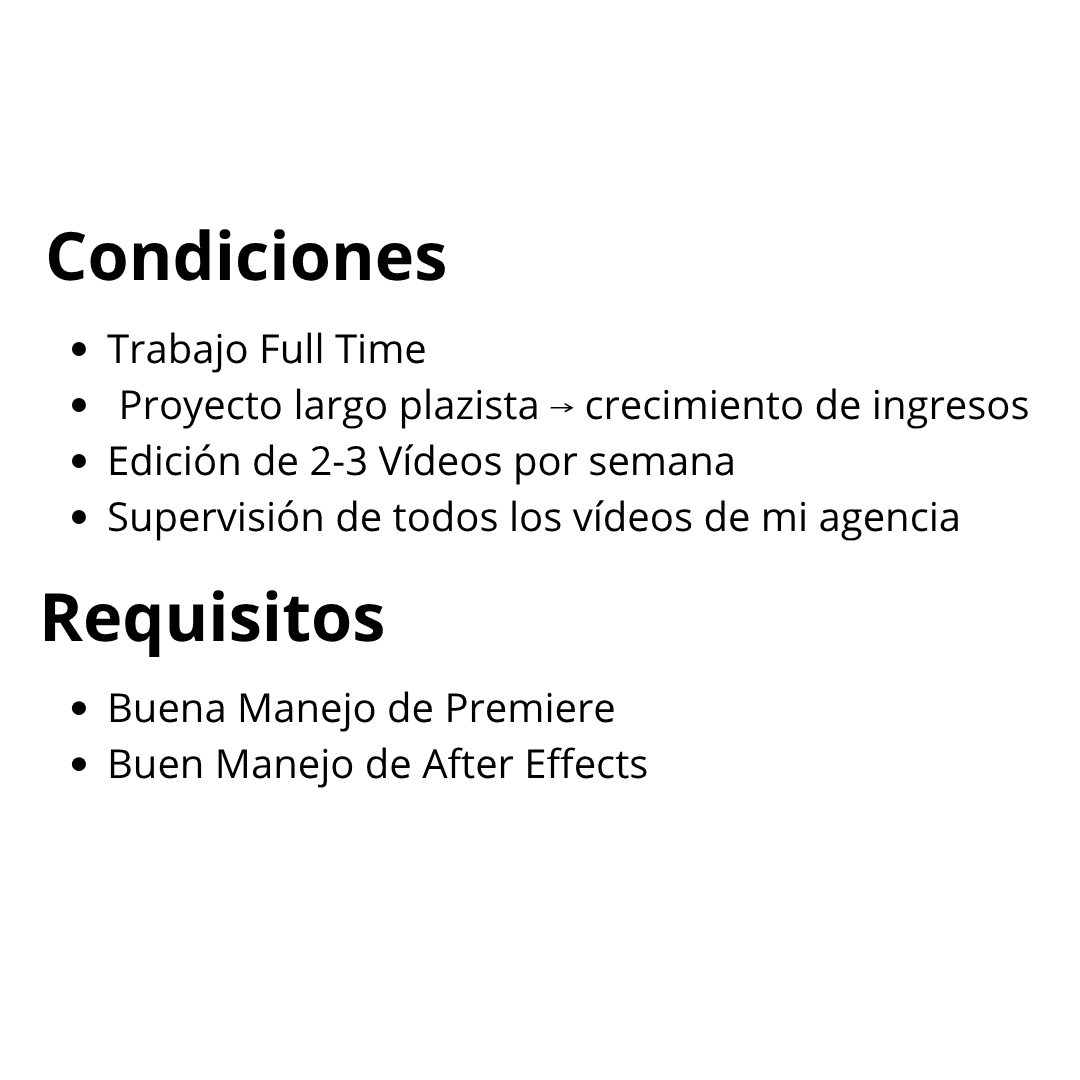 vxfEdit's tweet photo. Estoy buscando un director de contenido para mi agencia de Youtube en la que ayudamos a marcas personales a crecer en youtube. La remuneración es de $1500-2000. Aqui dejo la oferta de trabajo con todos los detalles para los que quieran aplicar. https://t.co/JTw236LsMU