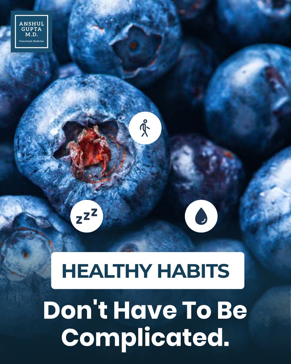 anshulguptamd's tweet photo. Healthy habits don't have to be complicated.

Small, consistent choices—like adding more fruits and vegetables to your meals—can make a meaningful difference over time.

What's your favourite way to eat blueberries? 🫐

#Nutrition #HealthyEating #FunctionalMedicine #Wellness https://t.co/5S08fb19s7