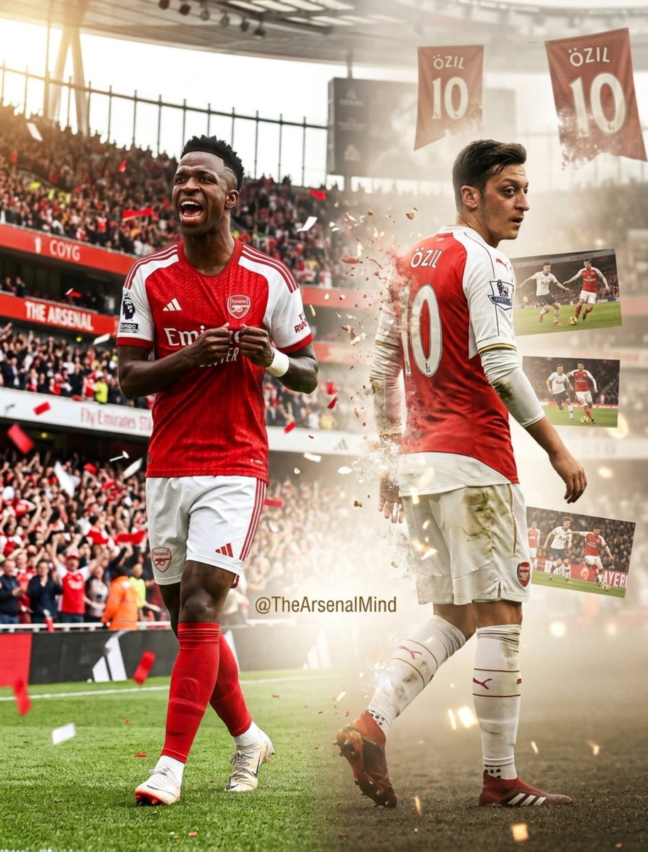TheArsenalMind's tweet photo. Arsenal fans, would Vinicius Junior be a bigger signing for us than Mesut Ozil? 👀 https://t.co/58ZVFDL6ix