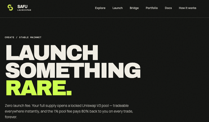 Safu launchpad tweet media