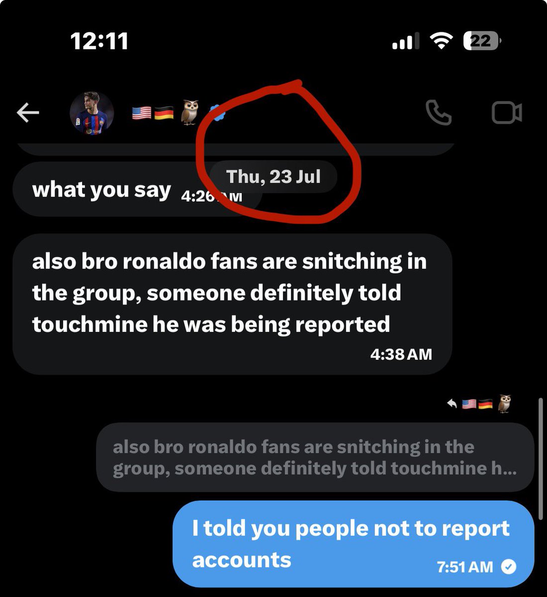 bayern_MOB's tweet photo. @KDCGlobal_ You know i am not responsible for your account being banned.. You can keep repeating this lie but it wouldnt make it true because i have evidence of me firmly being against this act https://t.co/cvZYxfHYy6