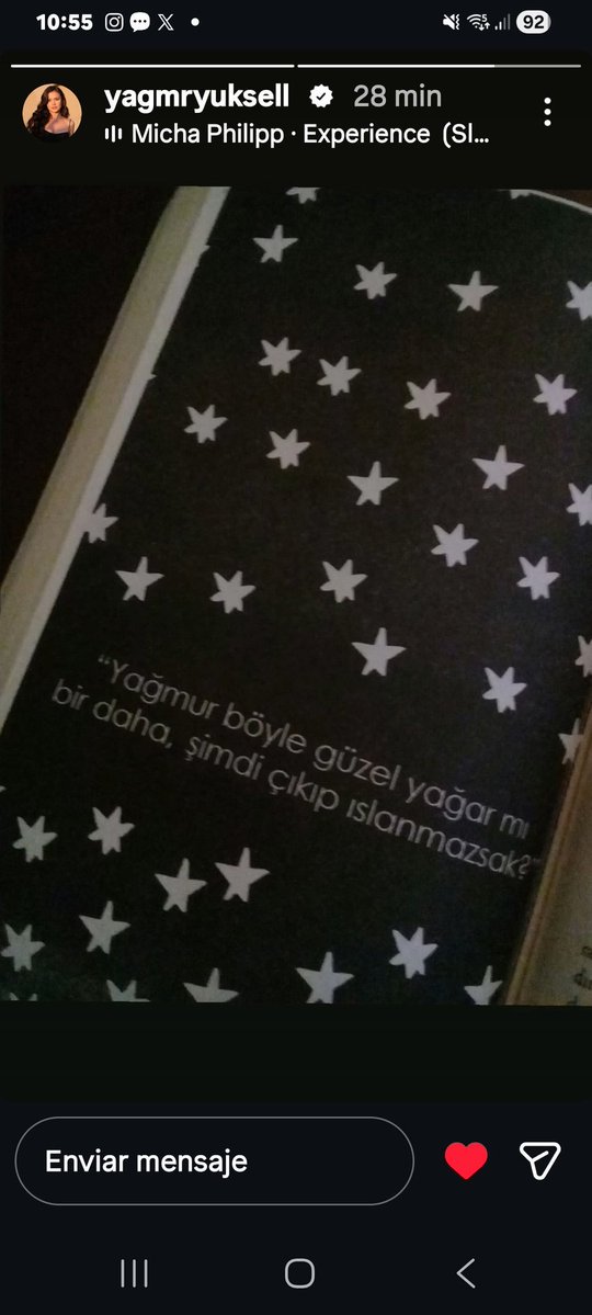 adrianef566's tweet photo. "Será que alguma dia voltará a chover tão lindamente e se não sairmos e nos molharmos" 

#YağmurYüksel via Instagram story https://t.co/7Cc8OHXVvD