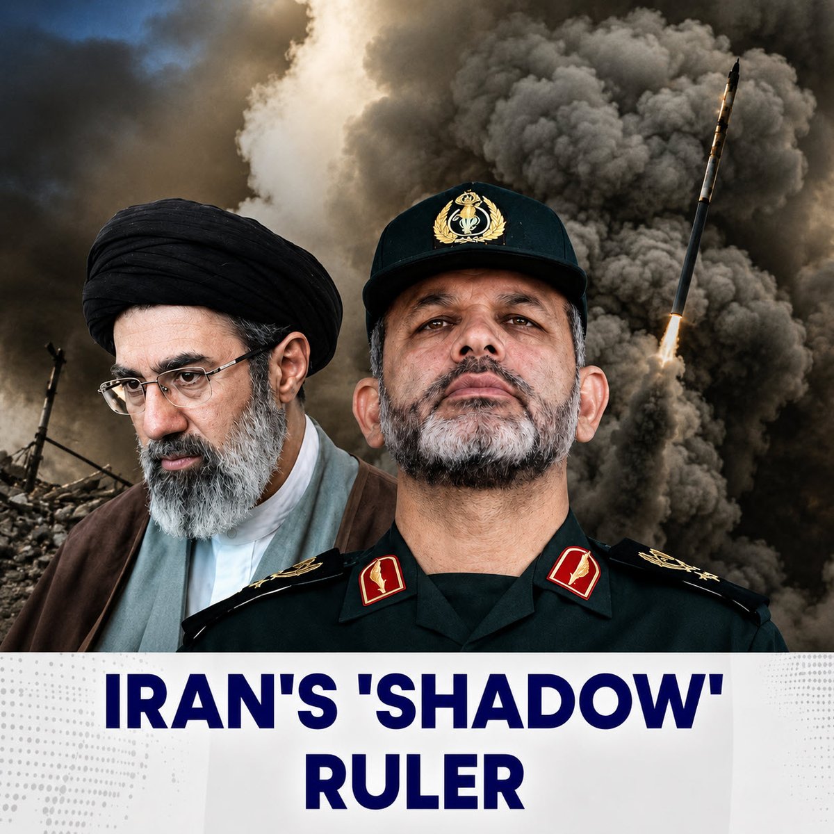 TonySeruga's tweet photo. Five Eyes (FVEY) Knows...

🚨 Iran’s new Supreme Leader Mojtaba Khamenei is too compromised (severely incapacitated/disfigured) to govern, but he is not dead.

🎭 Who’s Actually Running Things?

This is where it gets interesting — and darkly predictable.

The IRGC isn’t panicking about his absence. Why would they? A missing supreme leader is the best possible scenario for a military-intelligence apparatus that wants to rule without the inconvenience of a charismatic figurehead who might develop his own ideas.

Multiple analysts confirm that IRGC chiefs and Ministry of Intelligence operatives are:

-  Controlling all information flow to Khamenei
-  Limiting who can communicate with him
-  Shaping all statements issued in his name

The “statements from the Supreme Leader” that keep getting released? Those are almost certainly being written by committee — IRGC brass and regime functionaries who have every incentive to keep the fiction alive while carving up real power among themselves.

🧠 The Real Story

The regime is trapped in a dilemma of its own making. If Mojtaba is dead or vegetative, they can’t announce it — the succession fight would tear the IRGC apart at the worst possible moment, with US bombs falling daily and the economy in shambles. If he’s alive but disfigured and incompetent, they can’t show him — the “wounded leader” myth only works if the leader eventually appears to demonstrate resilience.

So they’re stuck running a ghost government, issuing statements from a man nobody has seen or heard, while the Revolutionary Guards consolidate de facto control.

The funniest and most pathetic detail in all of this? The cardboard cutout cheering. When your regime’s supporters are literally rallying around a piece of printed cardboard, you’ve crossed from authoritarian theocracy into straight-up absurdist theater.

The Iranian people deserve better than being governed by a laminated photo propped up by generals who can’t agree on whether their boss is alive.

IRGC Commander-in-Chief Ahmad Vahidi is the de facto ruler of Iran right now. Operating through a tight network of military-security figures. But it’s not a clean dictatorship — it’s more of a factional oligarchy with the IRGC holding the final veto.