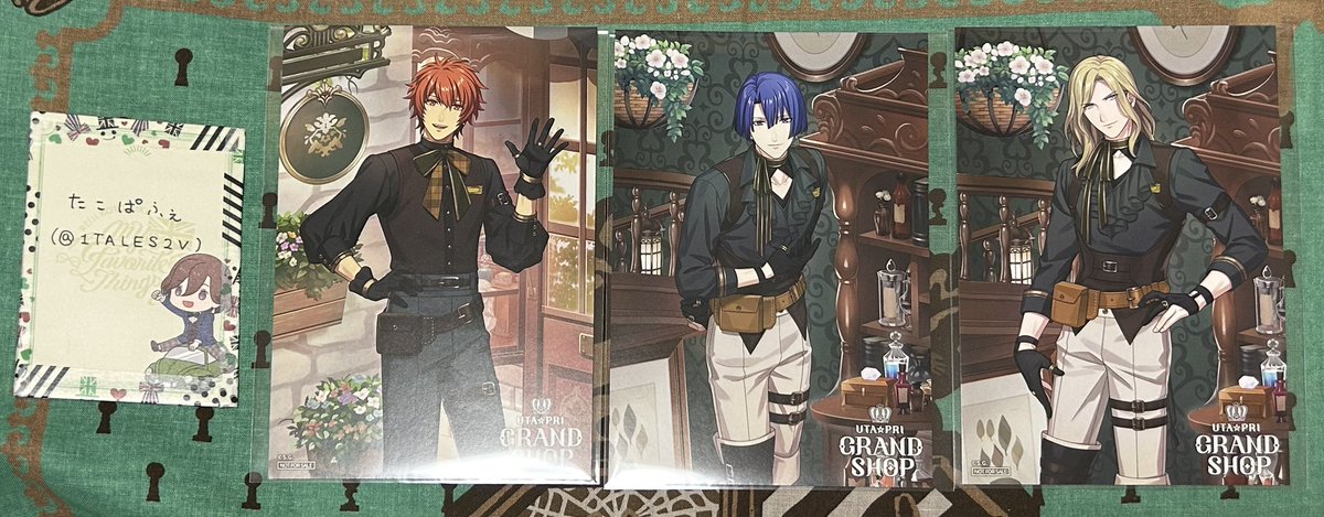 1TALES2V's tweet photo. 【交換】うたプリ グラショ 購入特典

譲)
浴衣→トキヤ、セシル
MC→音也、真斗、カミュ

求)
浴衣 嶺二
MC 蘭丸(身内分)

郵送or後日大阪市内手渡し可能(8/7梅田可能)

検索からでもお気軽にお声掛けください🍀 https://t.co/ChjWT1wxjw