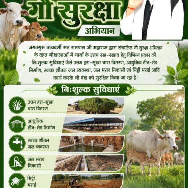 SandhayaToppo's tweet photo. #गौ_सुरक्षा_अभियान
 संत रामपाल जी महाराज का गौ सुरक्षा अभियान
स्थान: श्री गुरु रामदास गौशाला, गांव- बठोई खुर्द (जिला पटियाला, पंजाब)
गौवंश की सुरक्षा के लिए दी गई सहायता:
• ₹1,22,650 बकाया बिजली बिल का तुरंत भुगतान कर कनेक्शन बहाल करवाया।
• 75×20 फुट विशाल टीन शेड का निर्माण। https://t.co/bJysTriQnv