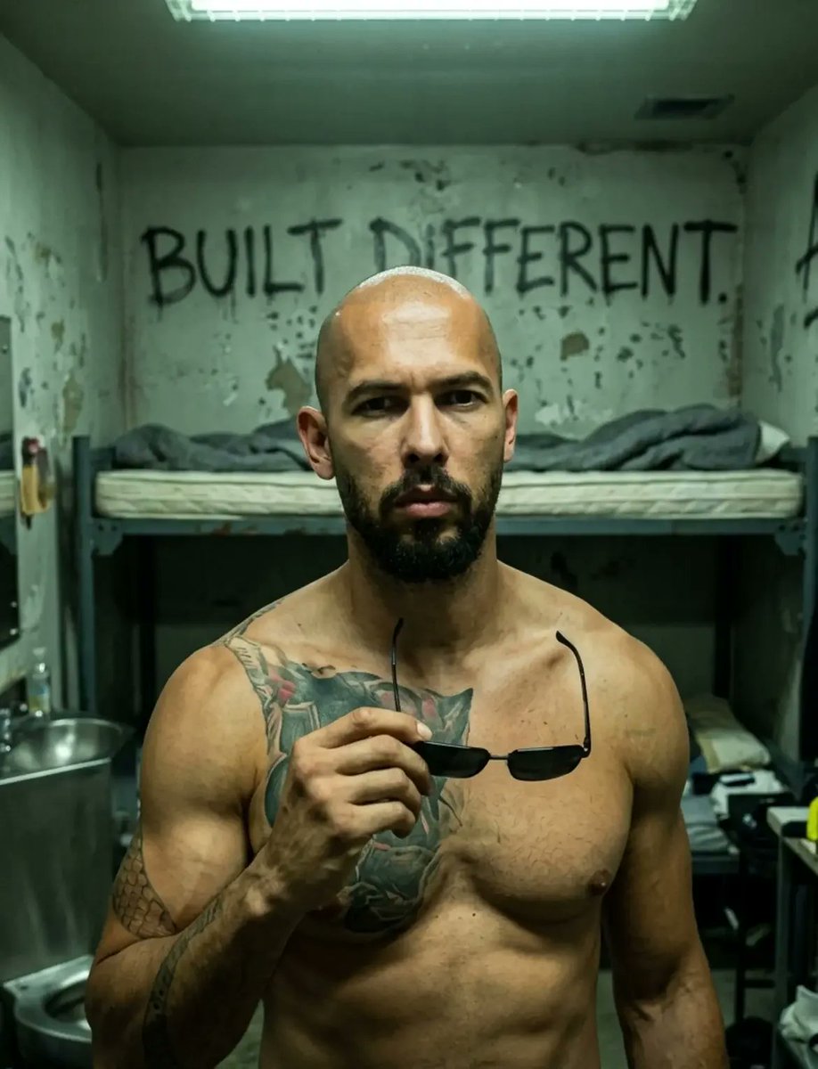 MUTETHEYAP's tweet photo. only thing tates can do is exercise endlessly in cell and now that is also limited to twice a week, 

they are trying everything to make them weak and break them in any way possible, it's all against american rights.

FreeTheTates !!! https://t.co/0YylbFWZd0