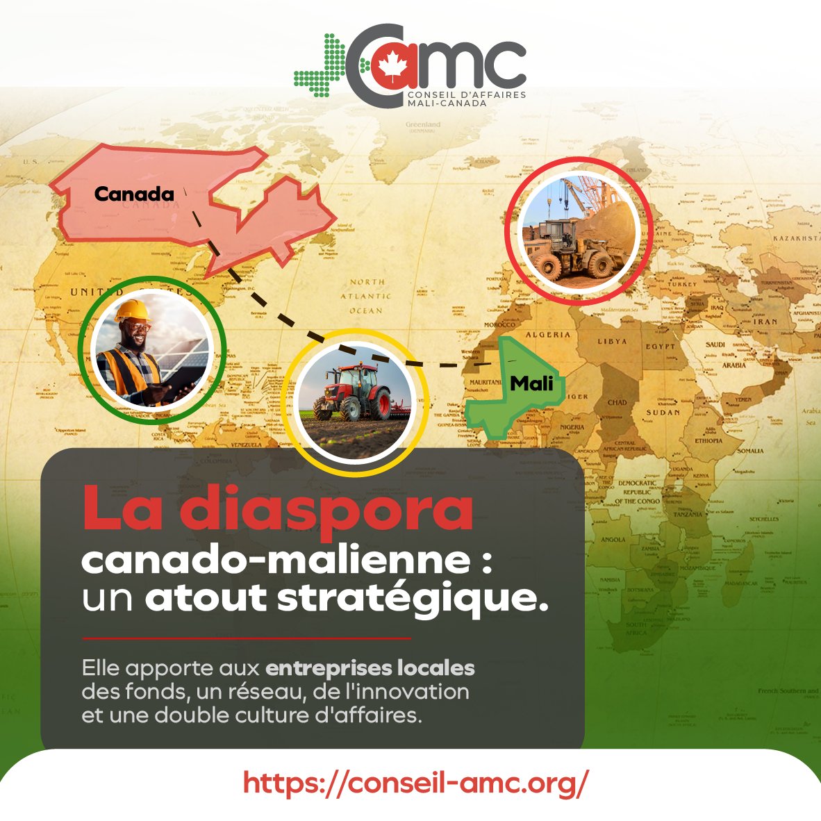 CAMaliCanada's tweet photo. La diaspora canado-malienne combine innovation, capitaux et réseaux pour transformer le paysage entrepreneurial malien. 🌐
Au CAMC nous structurons ce potentiel unique.
Fédérez cette force avec nous : https://t.co/INQOK9S5Ks

#CAMC #Diaspora #MaliCanada #Entrepreneuriat https://t.co/X7sD8lAOTo